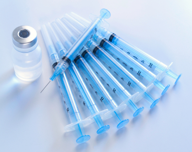 vaccination serum and needles
